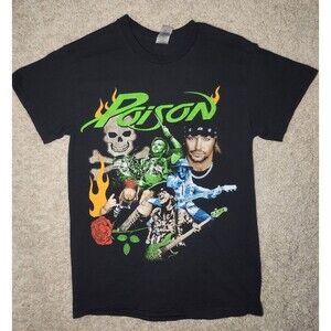 Poison The Stadium Tour 2022 Graphic T-Shirt Men’s Small Band Concert Tee